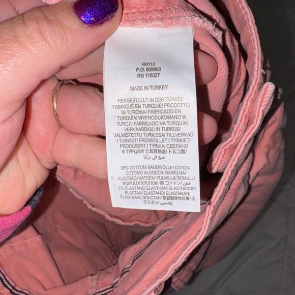 Boden Pink Chino Shorts 6 inch size 2 mom shorts coral - Picture 7 of 7